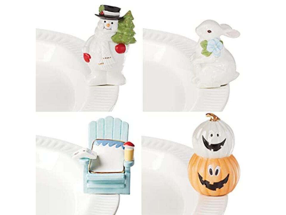 Lenox Profile Poppers 4Pc All Seasons, 0.44, White, 4 Pieces