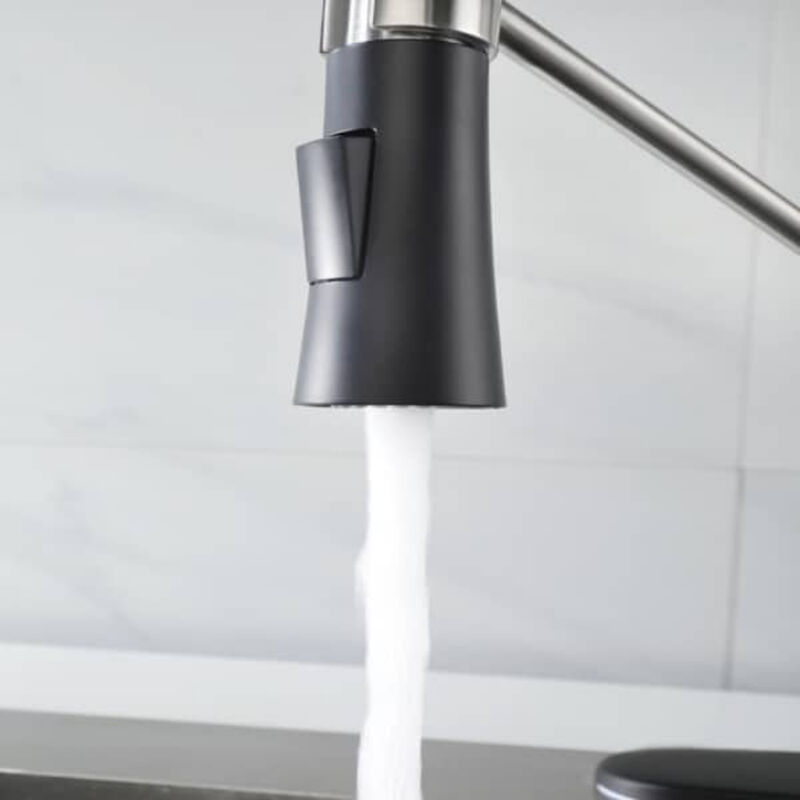 Single Handle Kitchen Sink Faucet with Pull Down Sprayer and Soap Dispenser