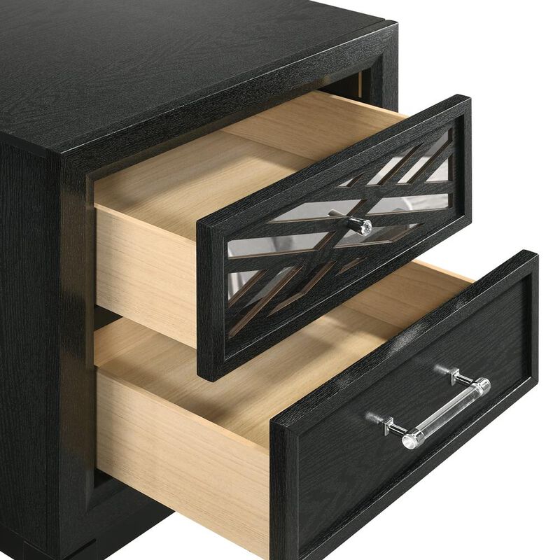 New Classic Furniture Obsidian Nightstand-Black