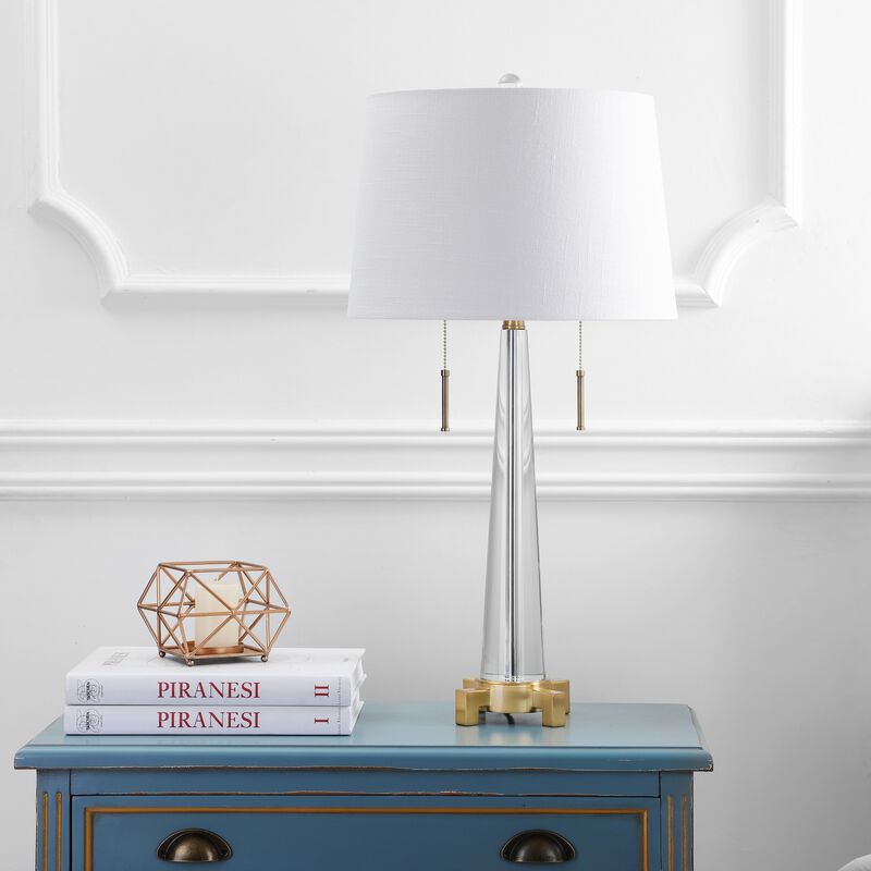 Zoe 2-Light Crystal LED Table Lamp