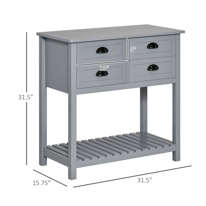 Kitchen Sideboard Buffet, Storage Cabinet & Coffee Bar with Shelves and Doors