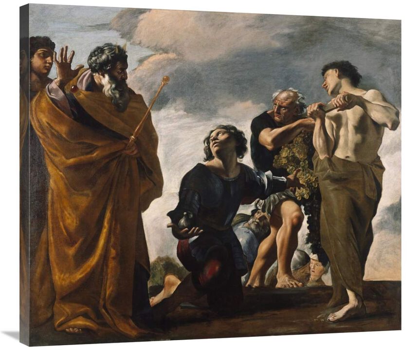 Moses and the Messengers from Canaan-Canvas Art-36x31.68