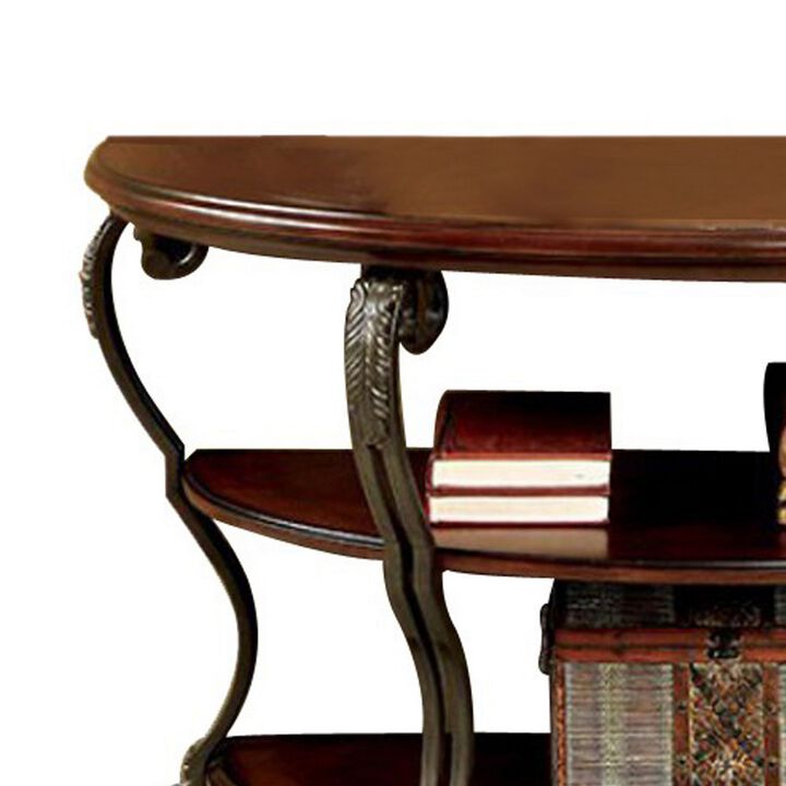 May Transitional Style Sofa Table-Benzara