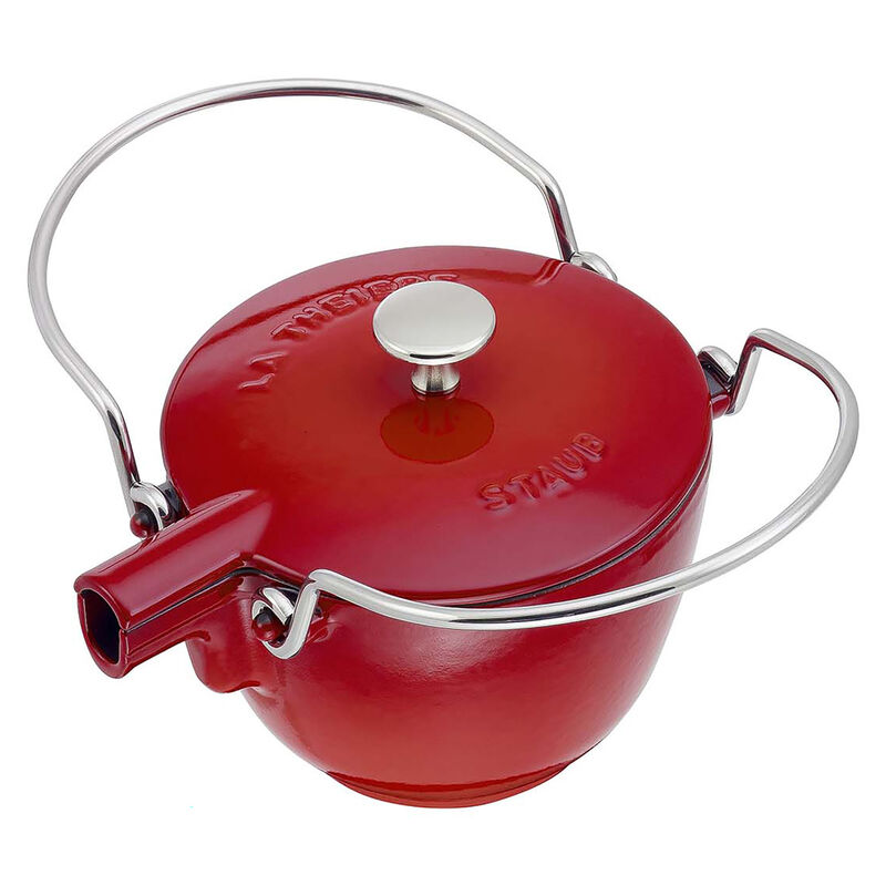 Staub Cast Iron 1-qt Round Tea Kettle - Matte Black