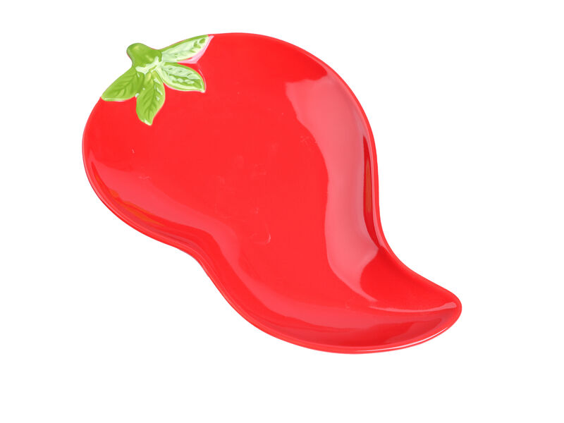 Ceramic Chili Shape Serving Plate