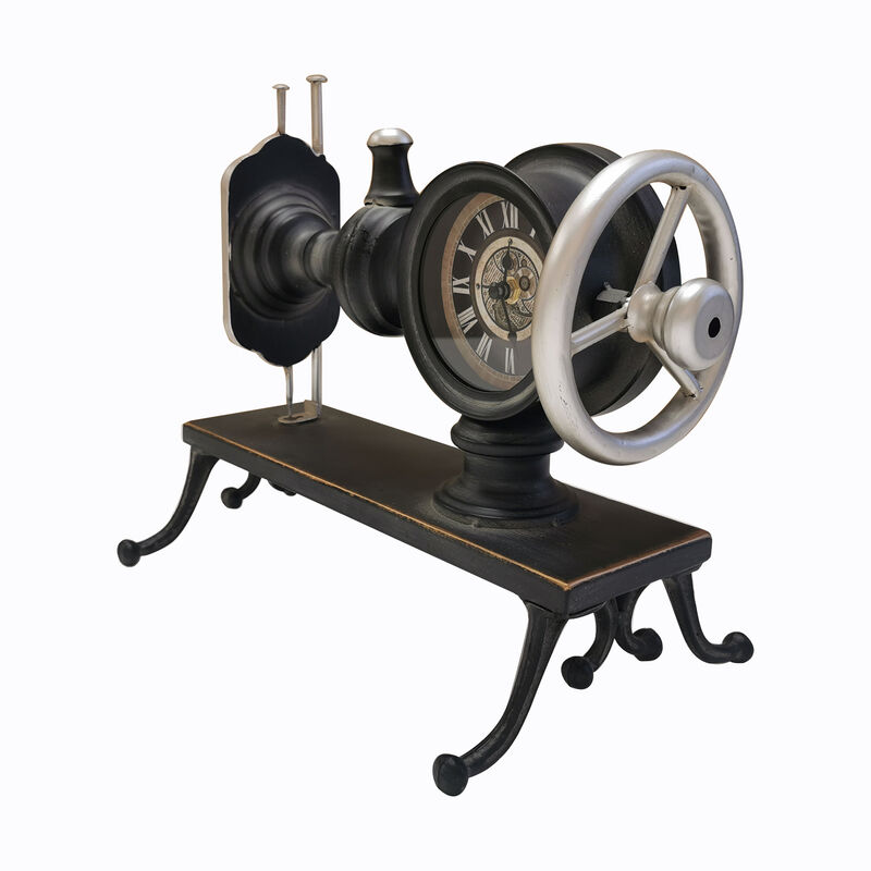 SEWING MACHINE TABLE CLOCK