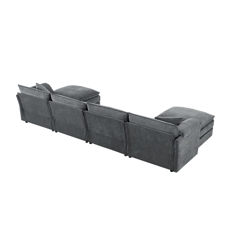 Merax Chenille Modular Sectional Sofa for Living Room