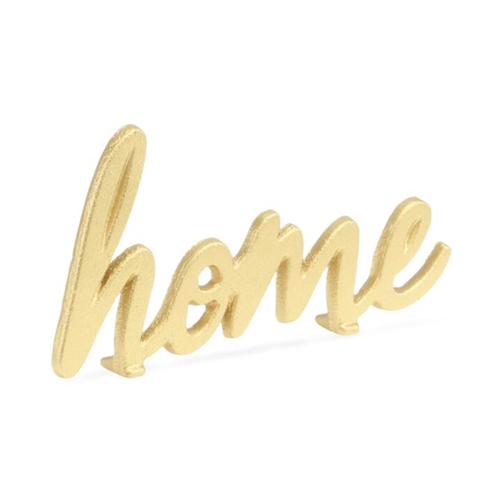 Roven Cast Iron Calligraphic Home Table Décor