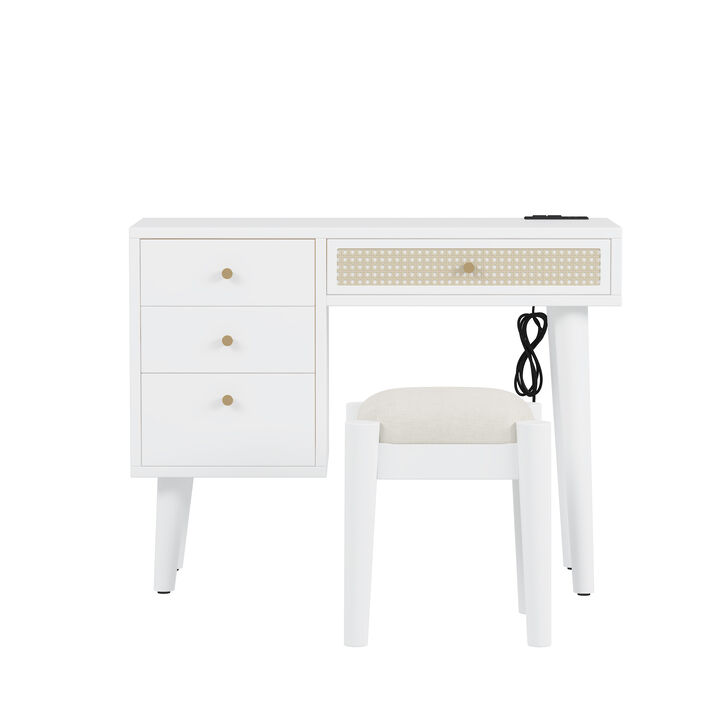 Merax Retro Bohemian Style Makeup Vanity Set