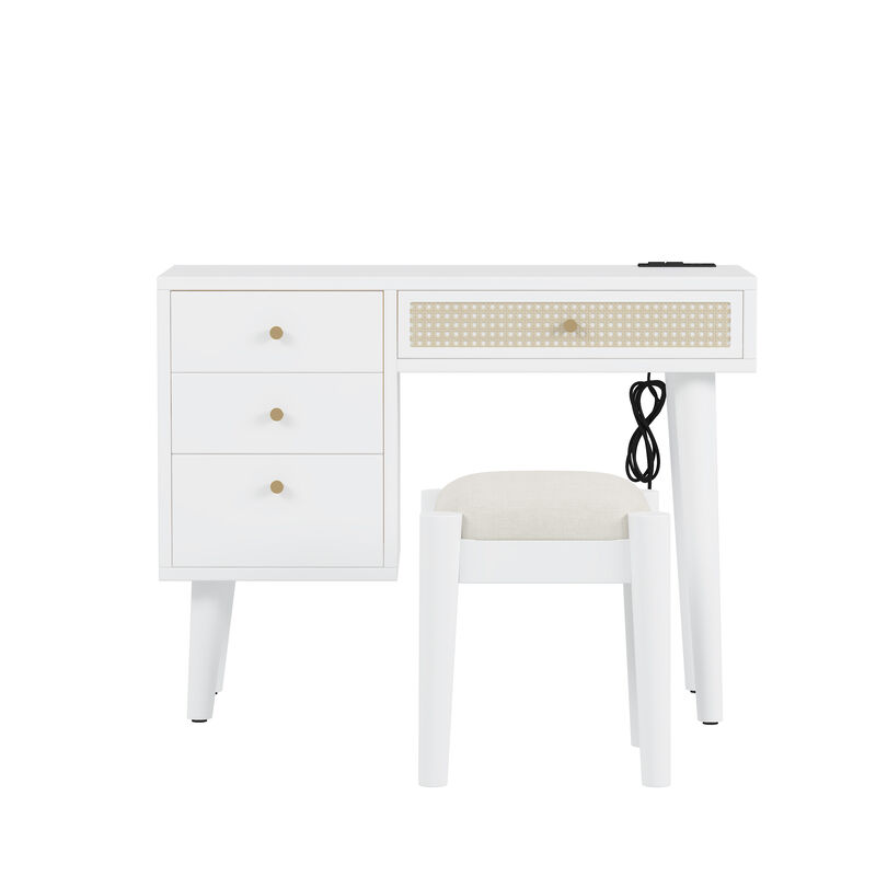 Merax Retro Bohemian Style Makeup Vanity Set