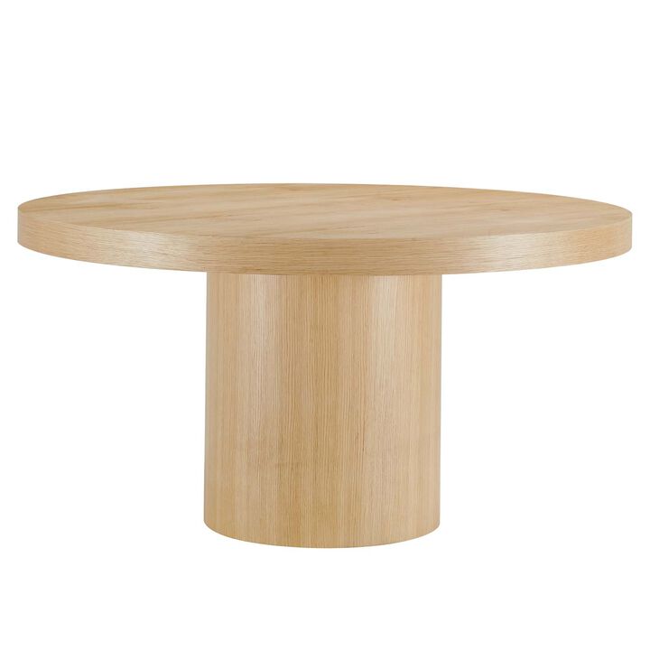 Modway - Gratify 60" Round Dining Table Oak