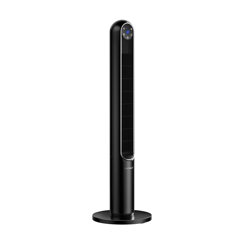 42 Inch 80 Degree Tower Fan with Smart Display Panel and Remote Control
