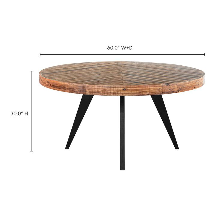Moe's Parq 60In Round Dining Table