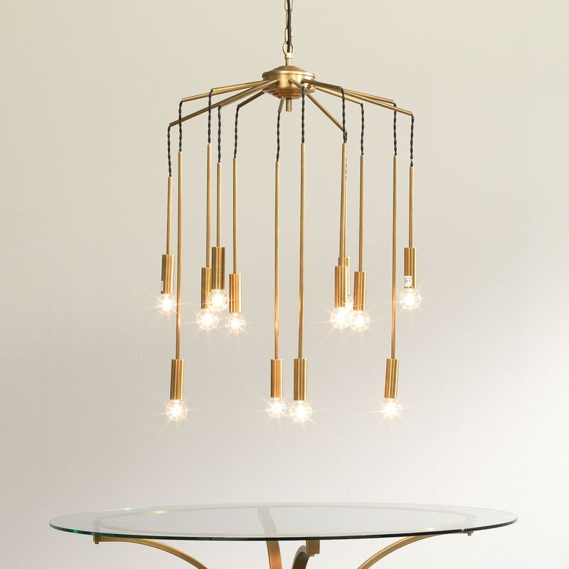 Cascade 12-Light Metal Chandelier