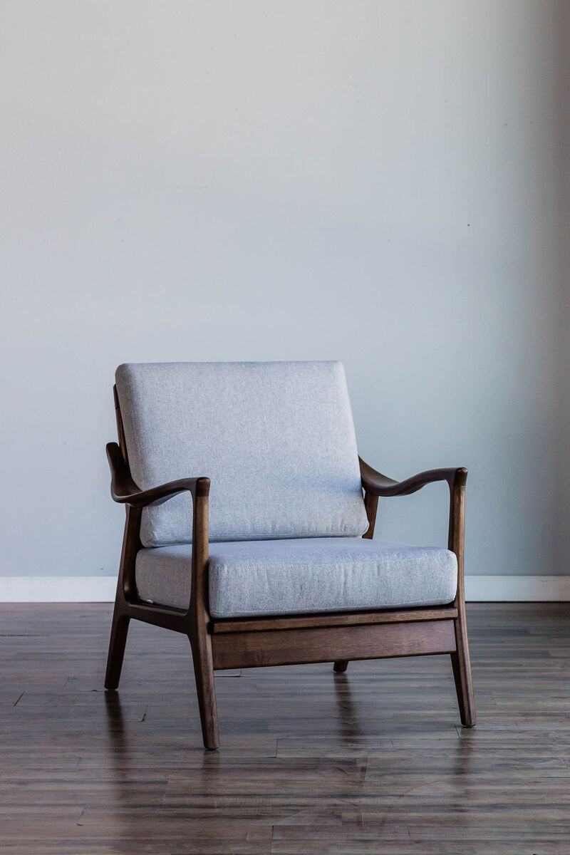 Zephyr Slate Lounge Chair with Removable Cushions