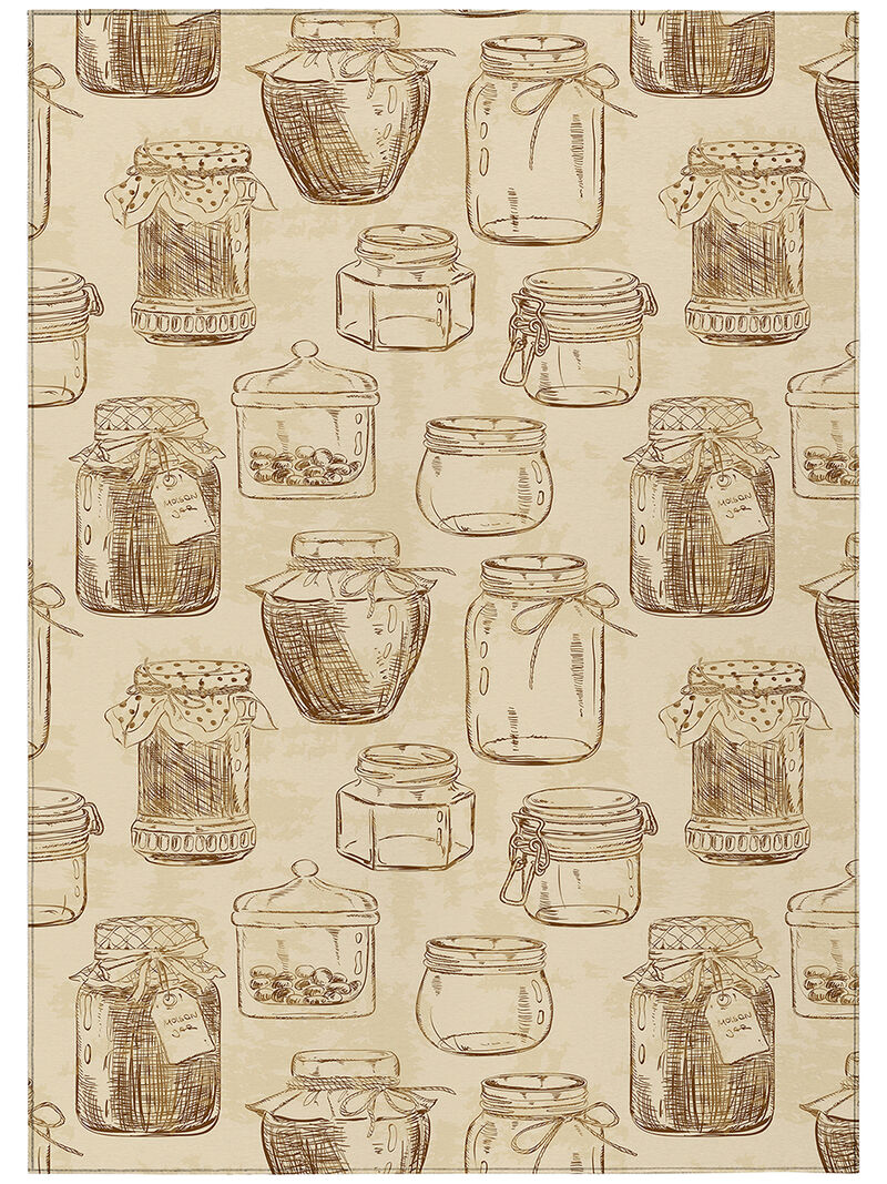 Kendall KE18 Parchment 3' x 5' Rug