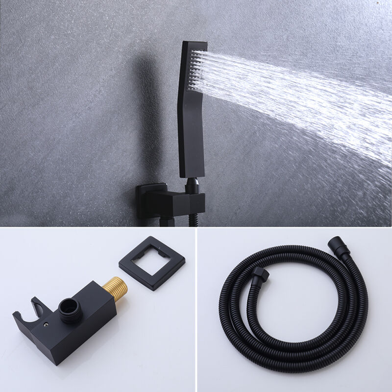 12 Inch Bathroom Rain Shower Combo Set With Hand Shower