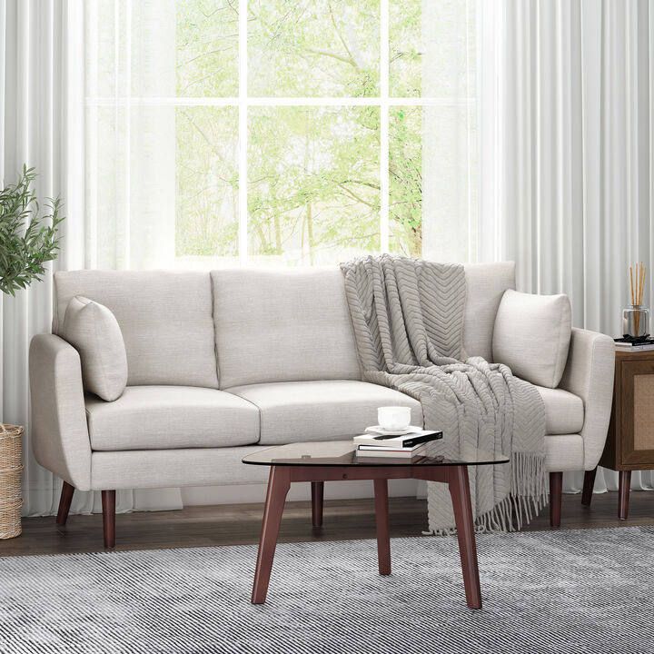 Merax 3-Seater Sofa with 2 Pillows