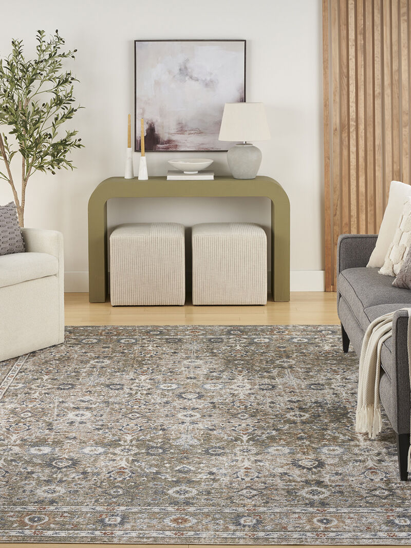 Astra Machine Washable ASW16 Gold Gray 7'10" x 10' Rug