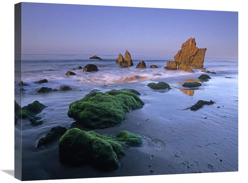Seastacks on El Matador State Beach, Malibu, California-Canvas Art-28x22