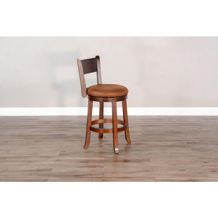 Sunny Designs Counter Swivel Barstool, Cushion Seat & Back