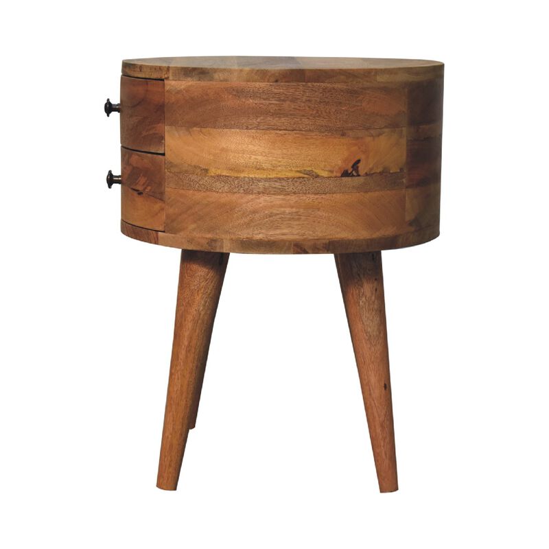 Odyssey Oak-ish 3 Drawer Solid Wood Nightsrtand