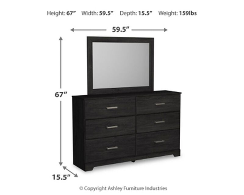 Belachime Dresser and Mirror
