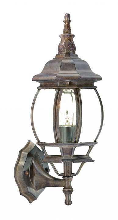 Hivvago Dark Brown Glass Globe Wall Light