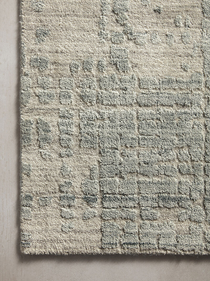 Arlo ARL02 Stone/Turquoise 5'6" x 8'6" Rug
