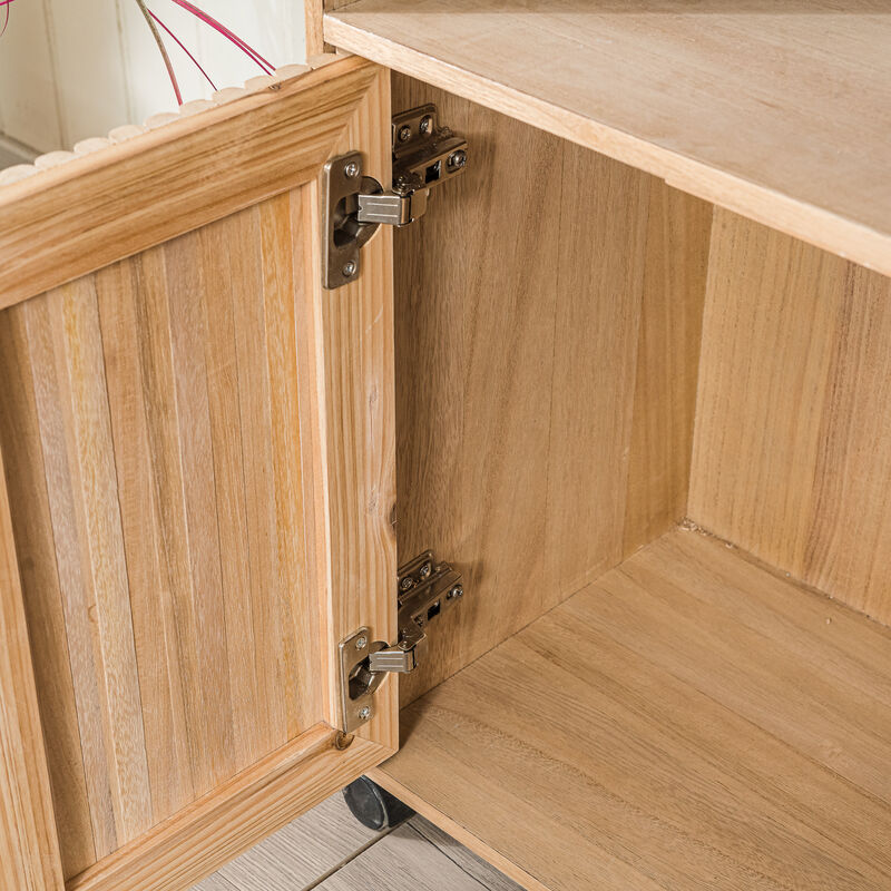 Solid Wood Serving Cart