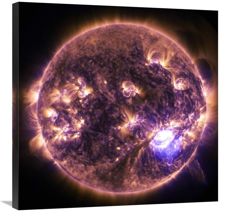 Solar Dynamics Observatory - December 19, 2014-Canvas Art-30x30