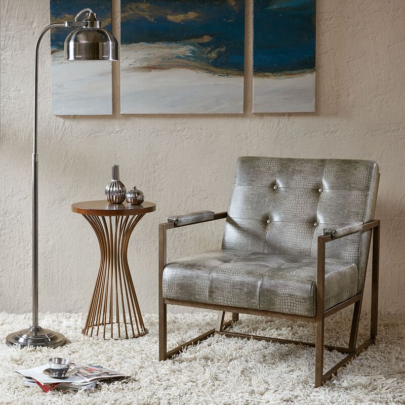 Gracie Mills Orville Upholstered Lounge Accent Chair