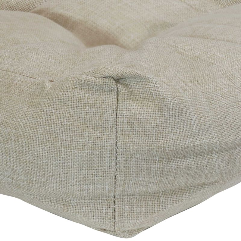 Sunnydaze Outdoor Square Olefin Tufted Seat Cushions - Set of 2