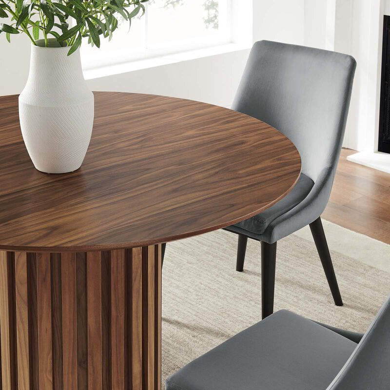 Modway - Senja 47" Round Dining Table Walnut