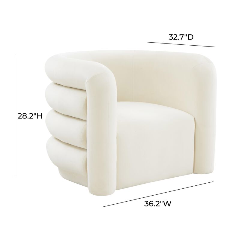 Curves Velvet Lounge Chair
