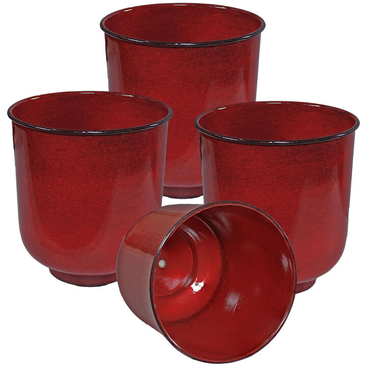 Vivian Metal Outdoor Planter Set of 4