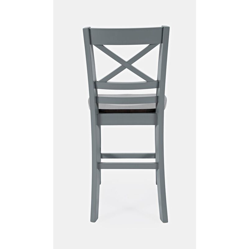 Jofran Asbury Park Solid Acacia Farmhouse X Back Stool (Set of 2)