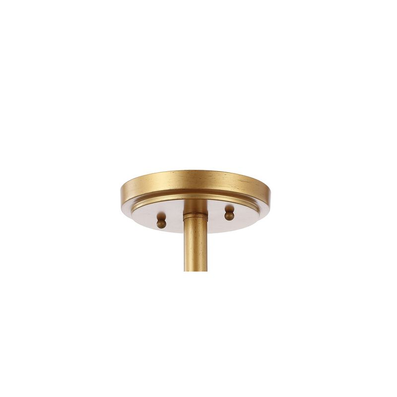Leila Iron/Crystal Modern Glam LED Flush Mount