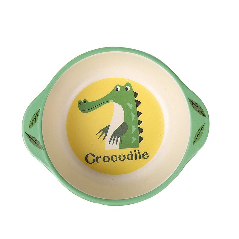 7-Piece Bamboo Kids Dinnerware – BPA-Free, Dishwasher Safe