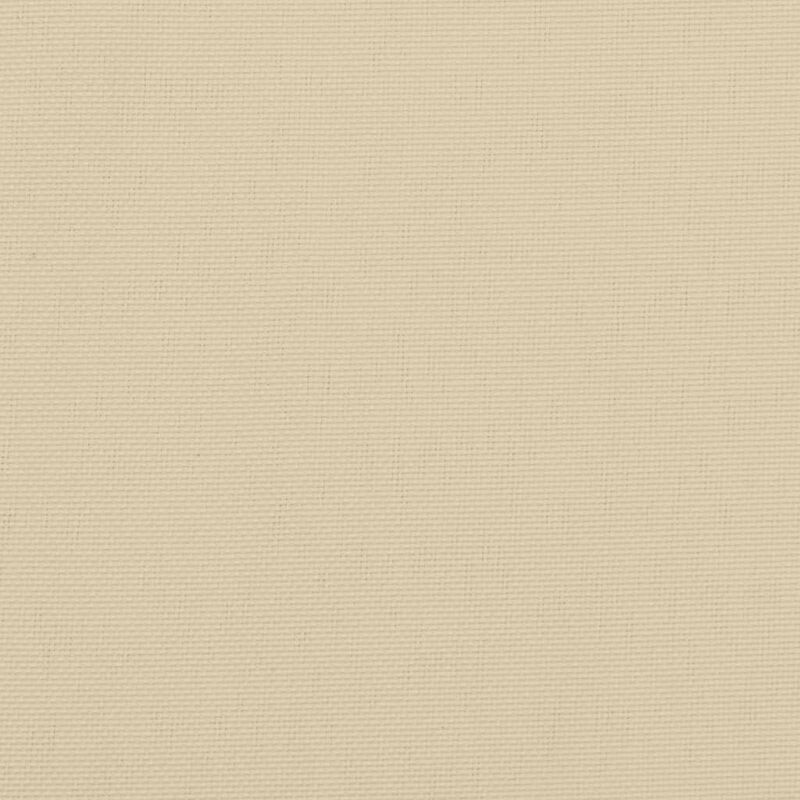 Claire Outdoor Cushion for Bench, 47 Inch, Beige Tufted Oxford Fabric - Benzara