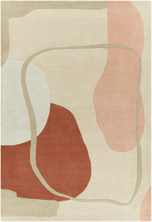 Queens QUN-2307 6' x 9' Beige Rug