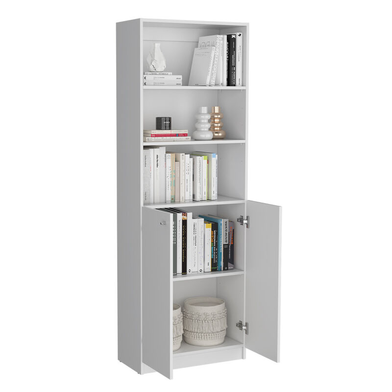 Salina 3 Piece Living Room Set With 3 Bookcases, White