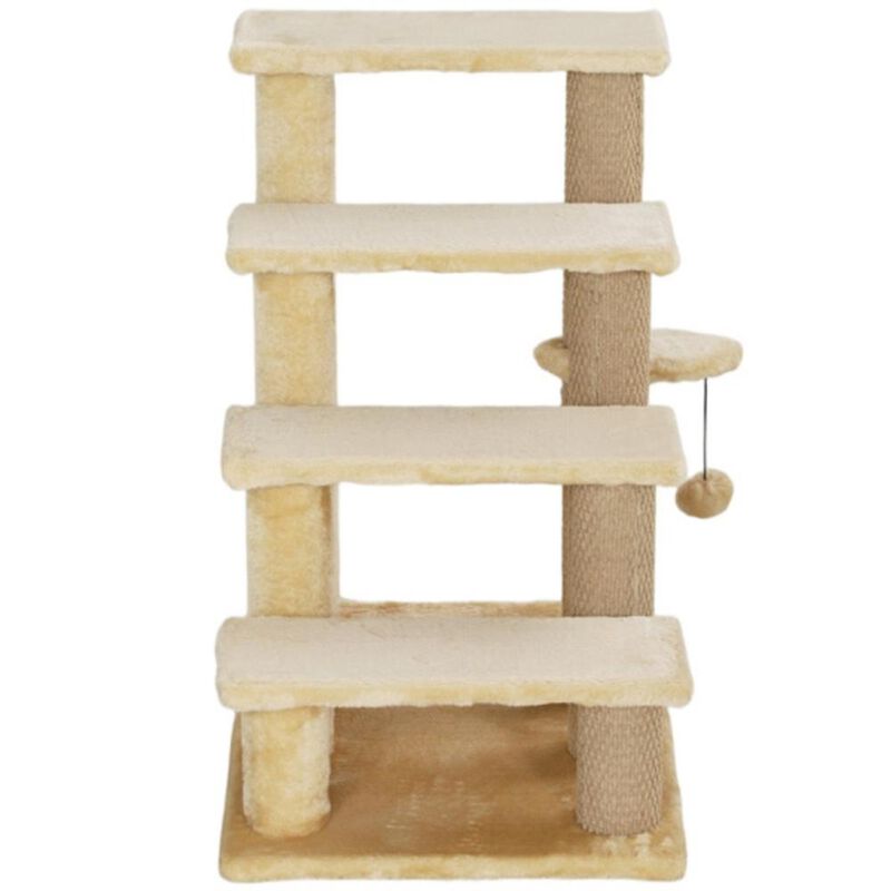 Cat Tree Multi-Level Tower with Scratching Posts, Perches, and Play Areas for Cats