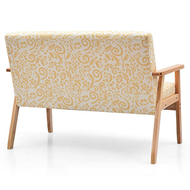 Modern Fabric Loveseat Sofa Couch Upholstered 2-Seat Armchair