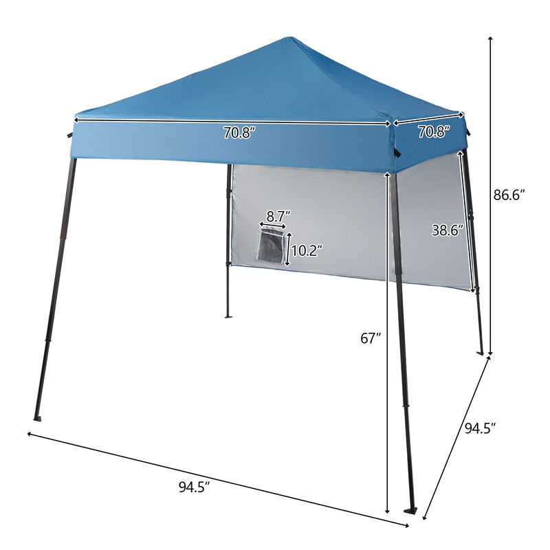 Oxford Cloth Backpack Storage Bag with Iron Pipe Frame and Folding Shed