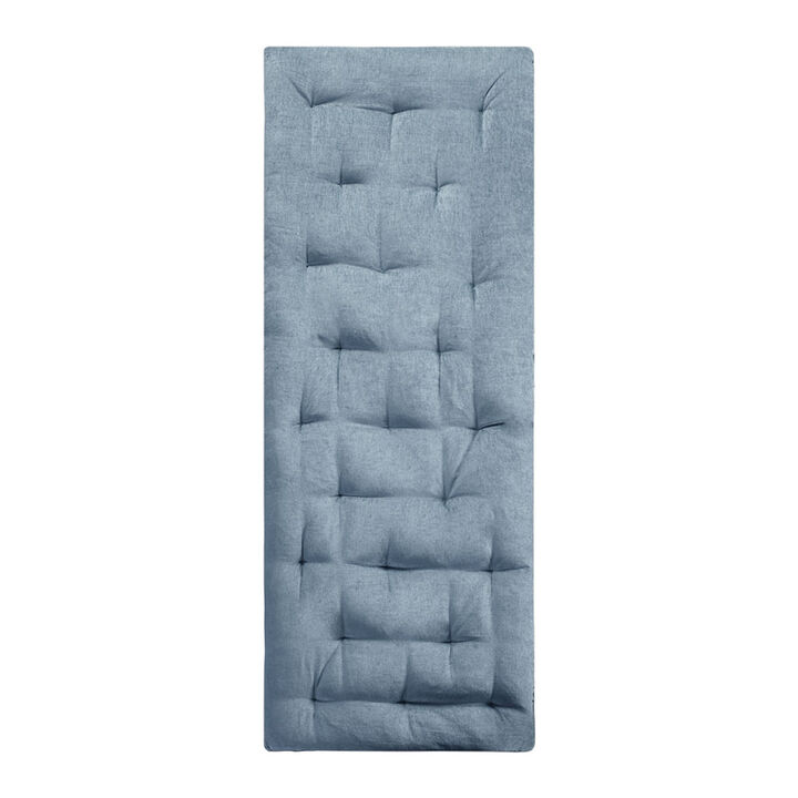 Gracie Mills Lucien Chenille Lightweight Long Lounger Floor Pillow Cushion