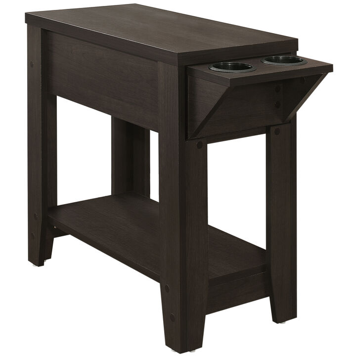 Monarch Specialties I 3197 Accent Table, Side, End, Storage, Lamp, Living Room, Bedroom, Laminate, Brown, Transitional
