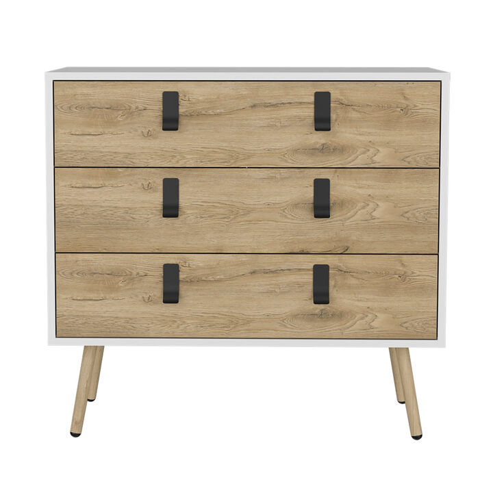 Dresser Magness, Bedroom, White / Macadamia