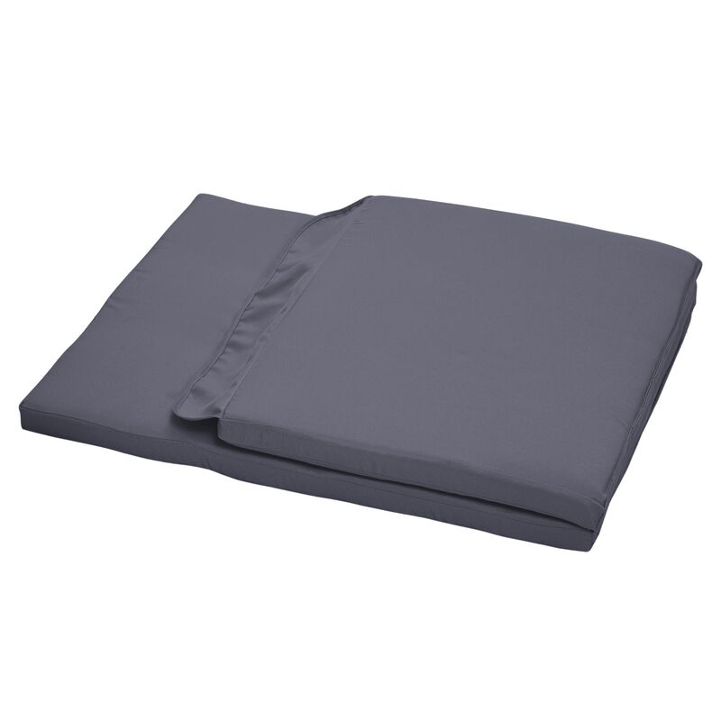 Dark Gray Swing Cushions: 48.75" Outdoor Replacement Set of 2