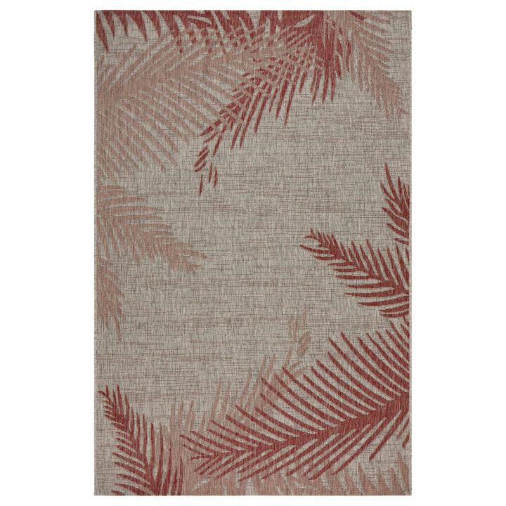 Palm Rectangular Outdoor Area Throw Rug